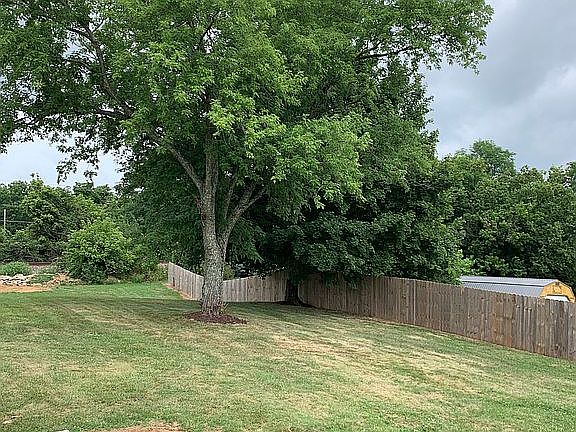 Large private back yard. 