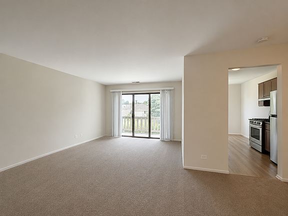 View of Living, Dining and Kitchen