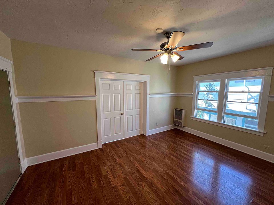 Living Room looking towards bedroom with doors closed