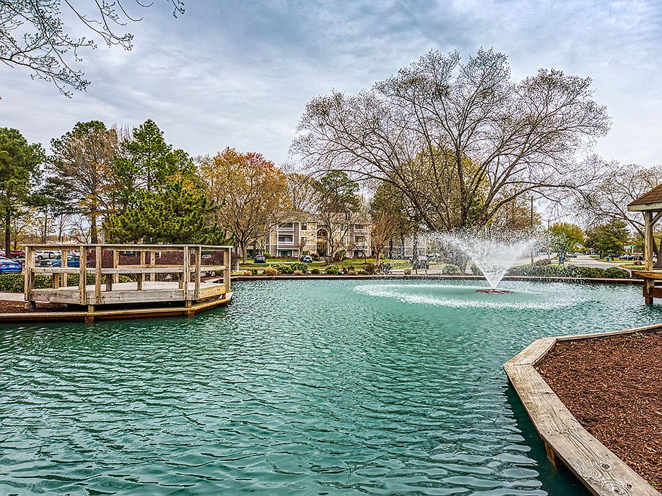 Beautiful lake in the center of the community
