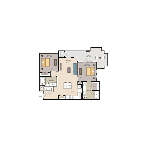 Floor plan B1