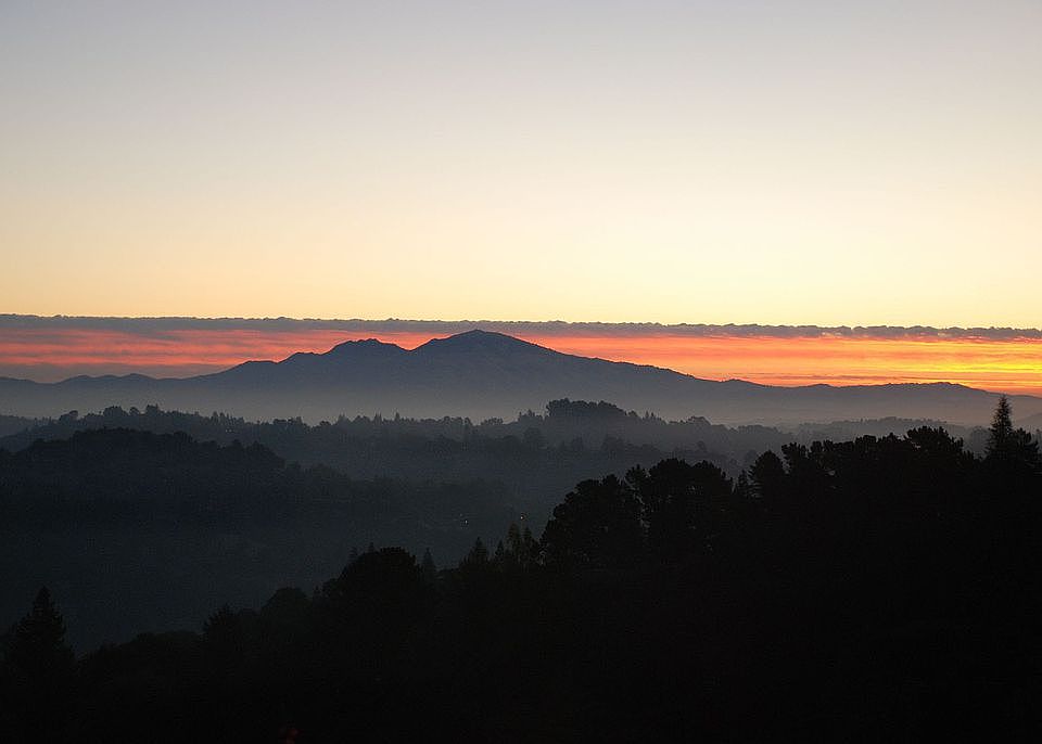 Mt.Diablo sunrise from home