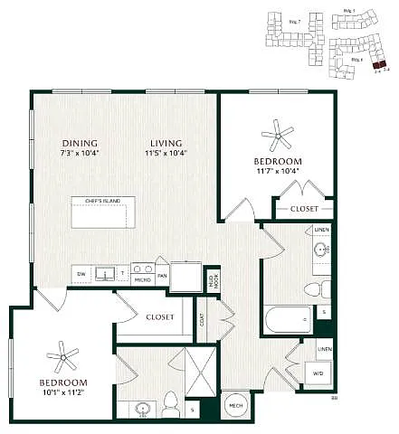 Floor plan B8