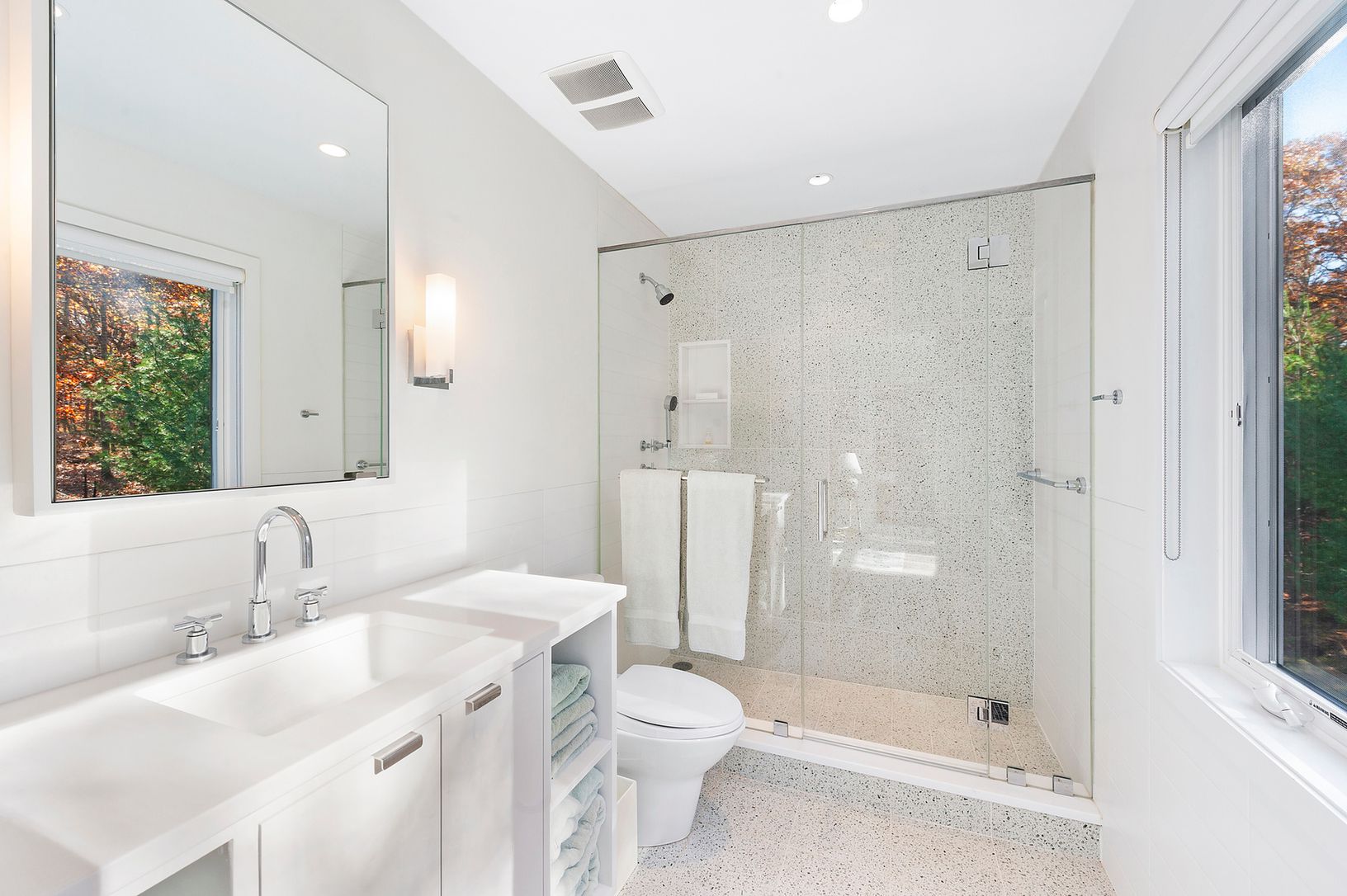  ONE OF THE GUEST BATHROOMS
