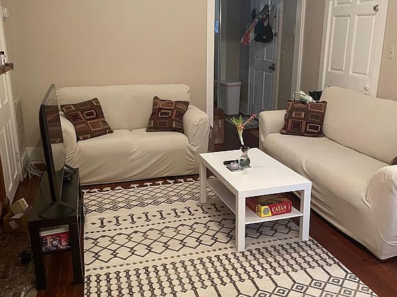 Den looking towards the kitchen