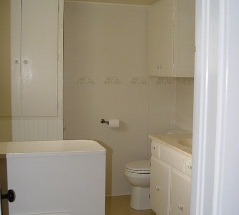 adjoining downstairs bath
