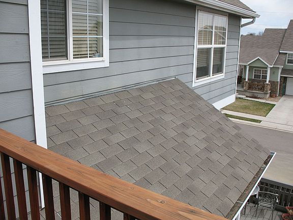 View from the left side of the upper floor balcony