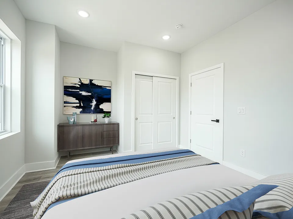 Digitally staged image - Bedroom