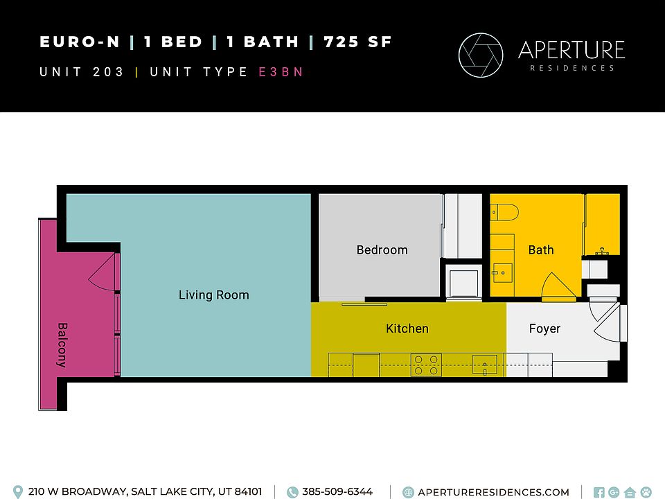 Unit 203 Aperture - Floor Plan Inserts Unit 203 Aperture - Floor Plan Inserts