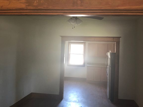 Living room into the kitchen