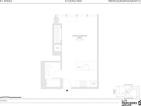 2nd image of 550 W 54th St APT 1933