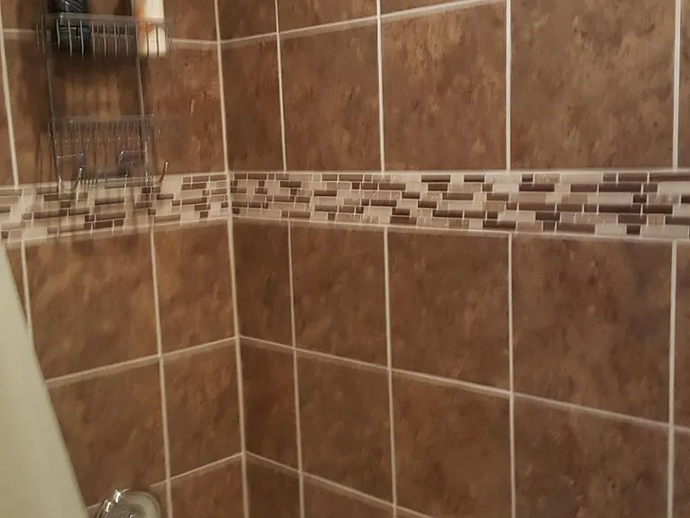 Ceramic tile bath/shower