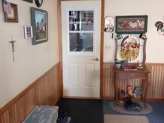 Door from garage into house