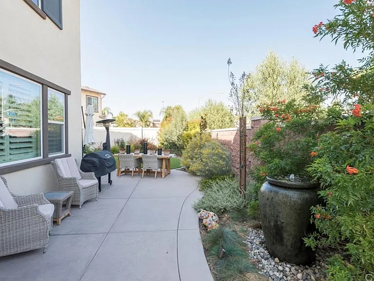 Backyard with Fountain