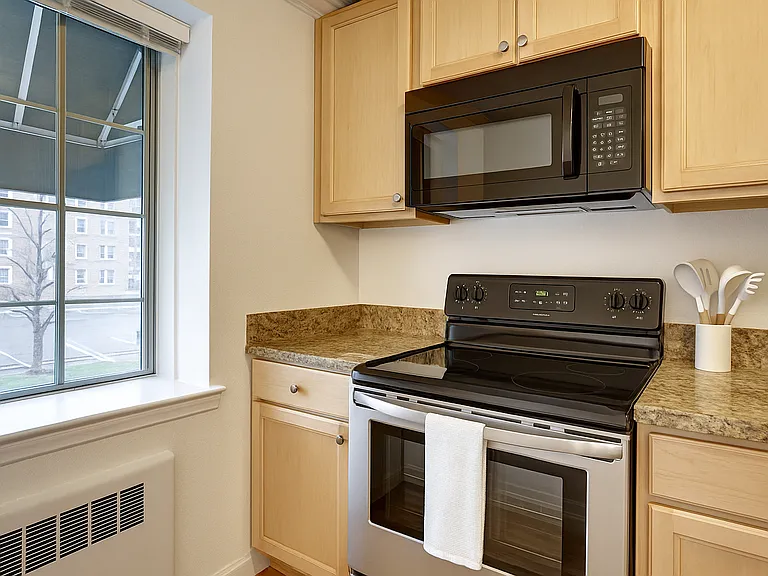 Bright and open kitchen, fully stocked for your stay!