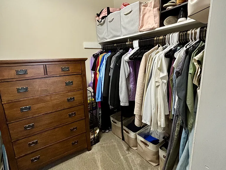 Primary walk in closet