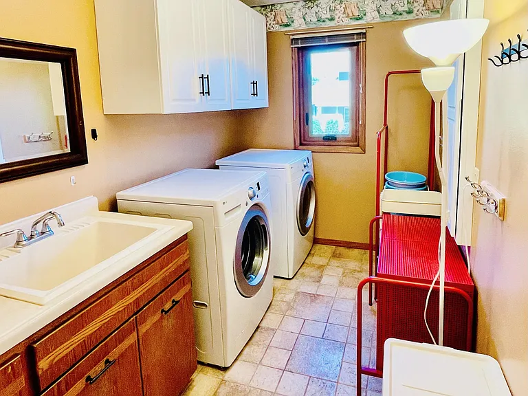 Laundry Room with ample storage.