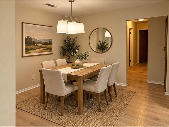 Virtually staged FURNITURE NOT INCLUDED