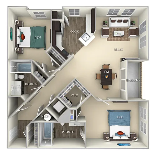 Floor plan Ellicot