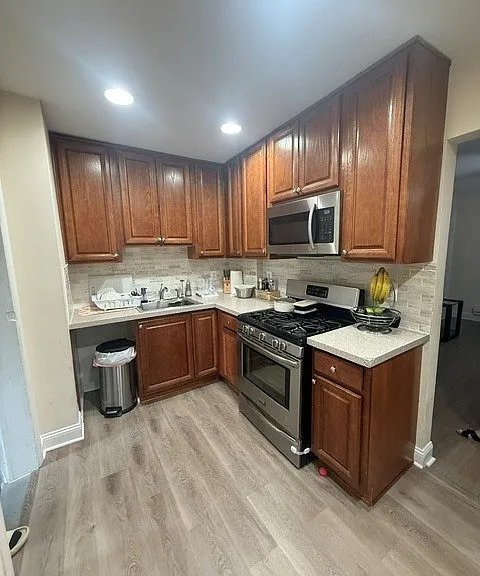 Spacious kitchen with plenty of storage fridge and dishwasher included