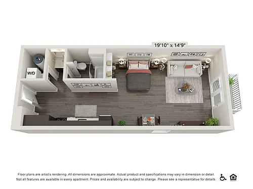 Floor plan Studio 568