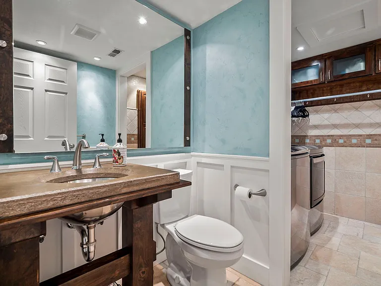 Main-floor powder room
