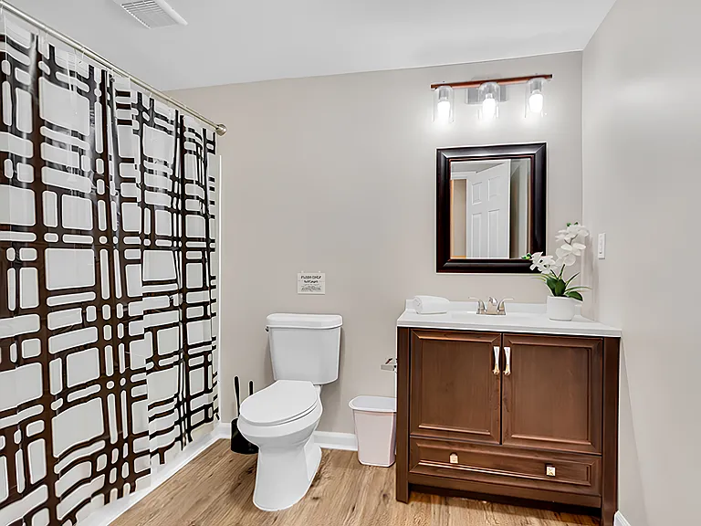 New downstairs bath.