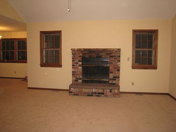 Living room with fireplace