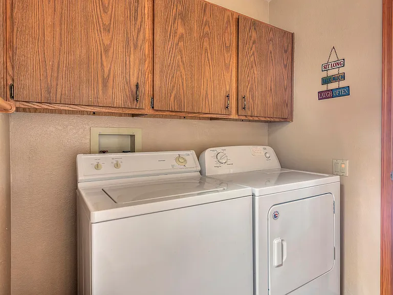 Laundry with pantry across.