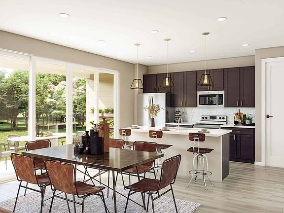 Open Dining and Kitchen