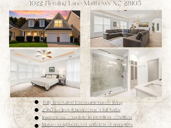 1022 Fleming Ln, Matthews, NC 28104