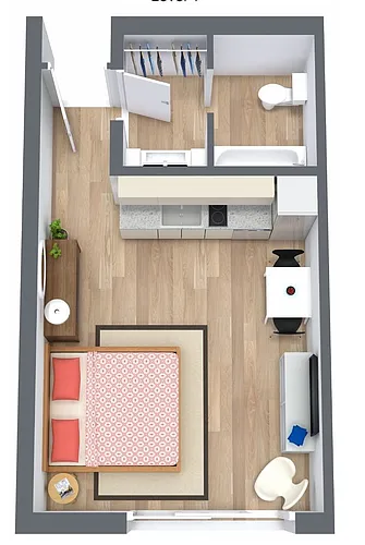 Floor plan Studio D