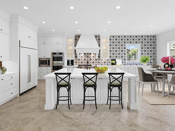 Virtually staged kitchen