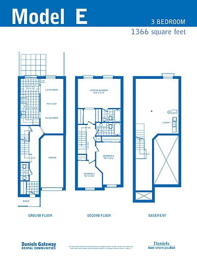 Floor plan Model E