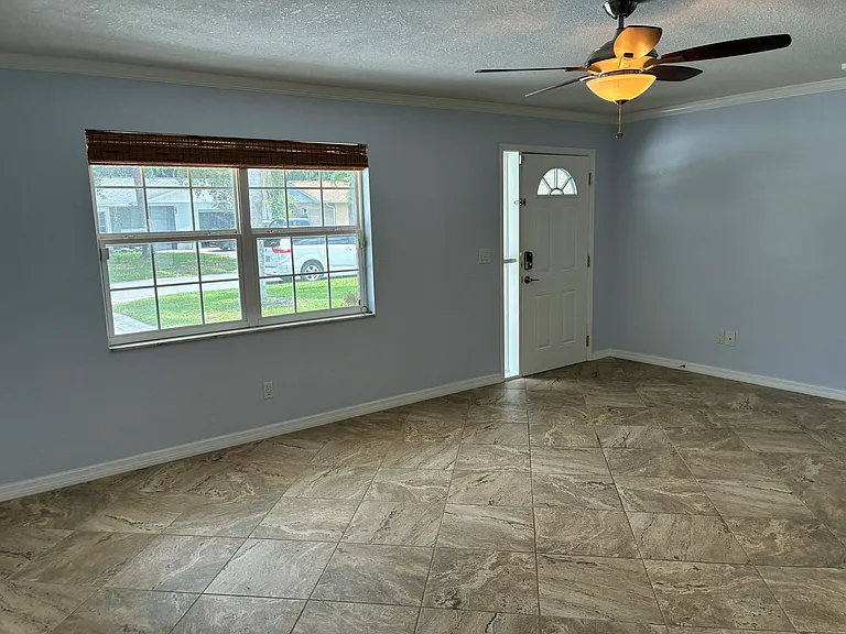 Living room off the entrance