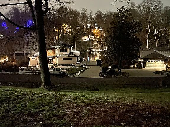 Night view of lake