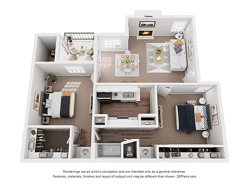 Floor plan B1 Renovated