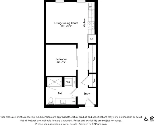 U1 | 1x1 | 574 sq ft U1 | 1x1 | 574 sq ft