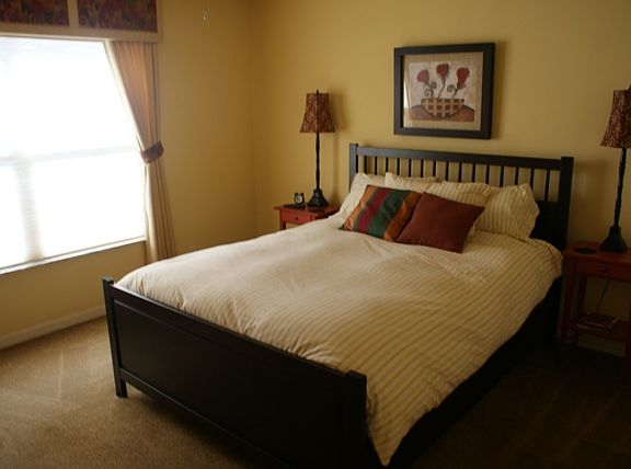 Overlooks pool and lake