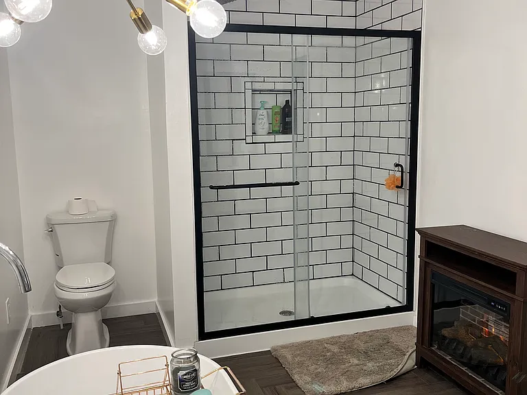 Large walk in shower
