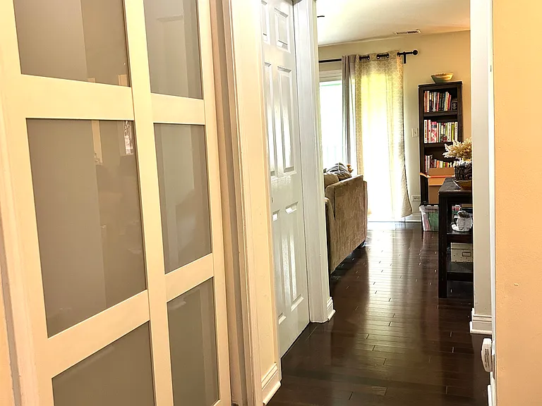 hallway with closet