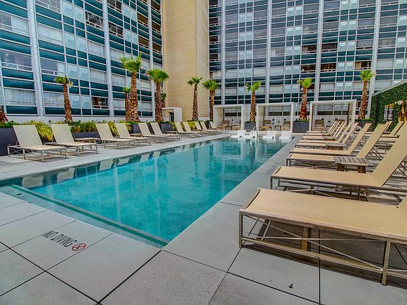 Residences Resort Style Pool with Poolside Cabanas