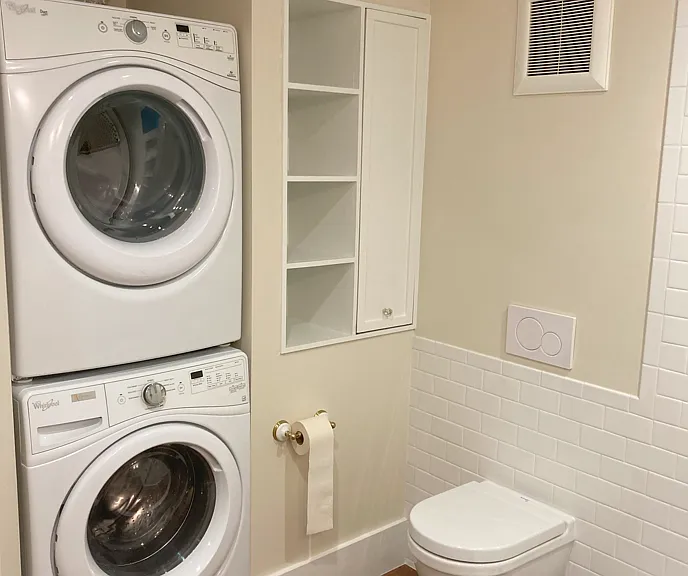 Basement Bathroom with Laundry