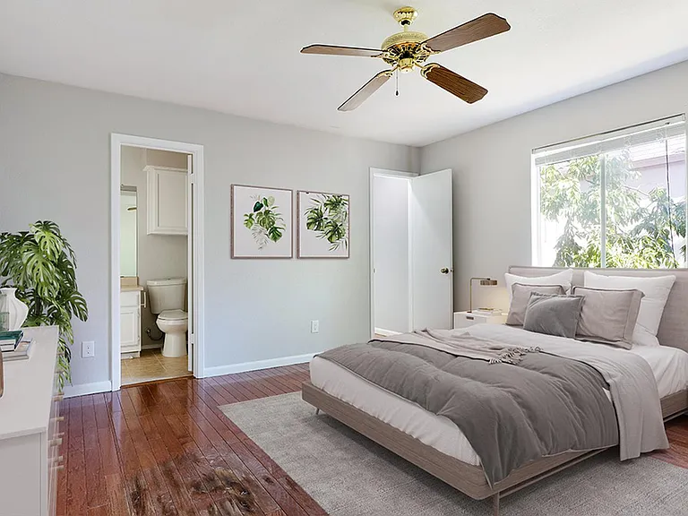 Bedroom 4. This image shows a virtually furnished space. Bedrooms come unfurnished.