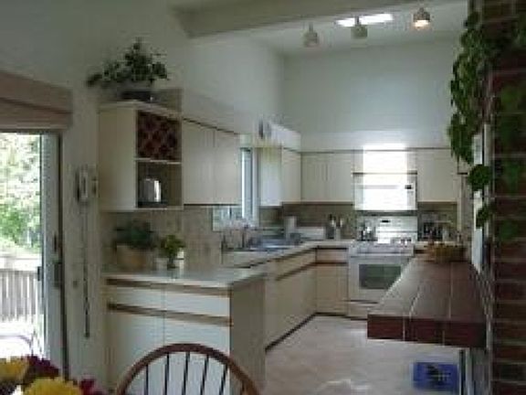 1 View of skylit kitchen