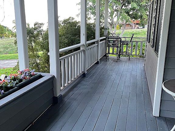 Front deck