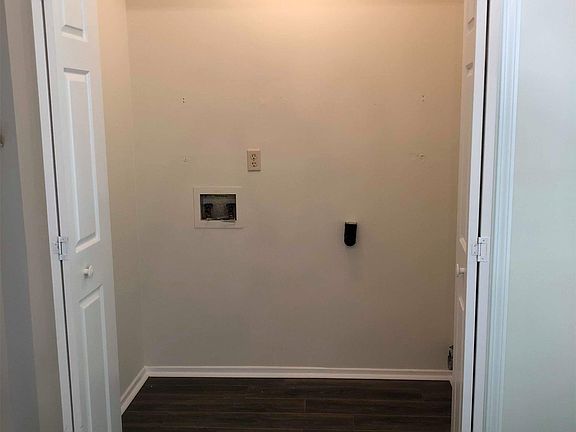 Laundry space with hook ups for washer and dryer