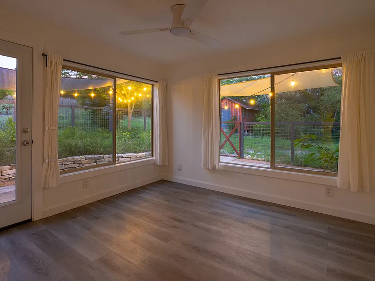 Office and Washer Dryer Closet, Access to Courtyard