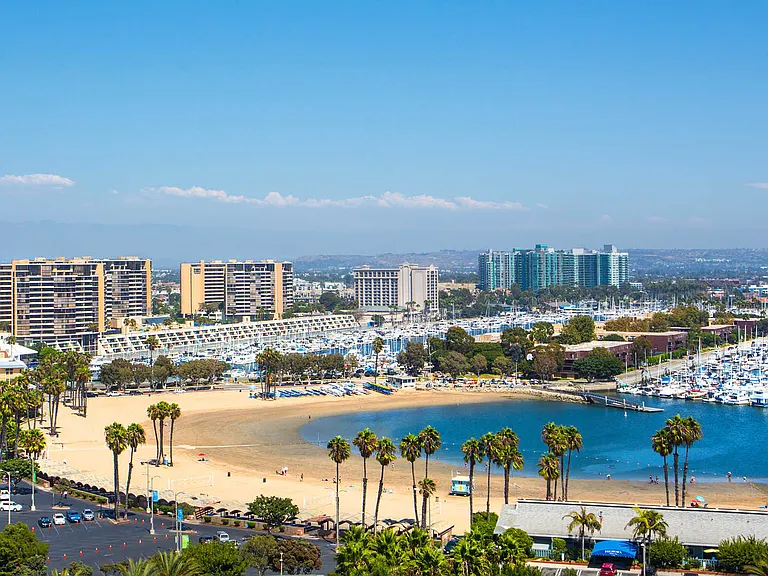 Views of the Beach and Marina