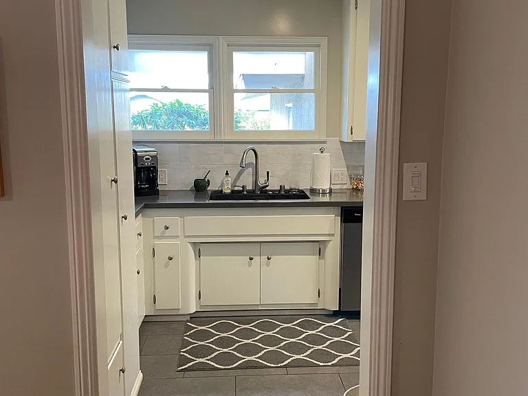 Kitchen from dining area
